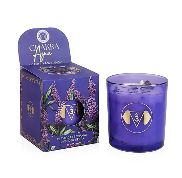 Bougie 6ème Chakra du Troisième Œil (Ajna)