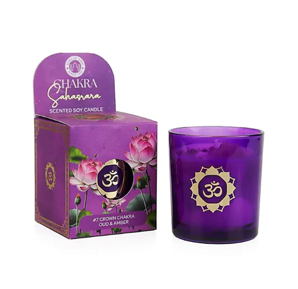 Bougie 7ème Chakra Couronne (Sahasrara)