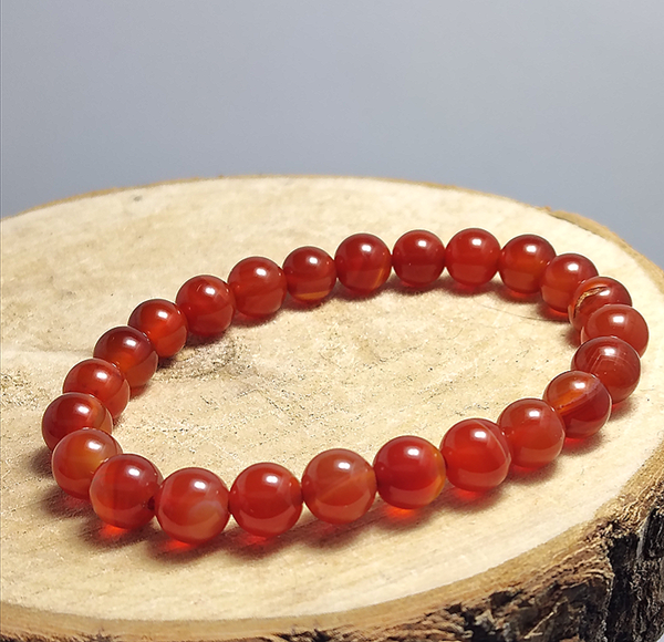 Cornaline Rouge 6 mm