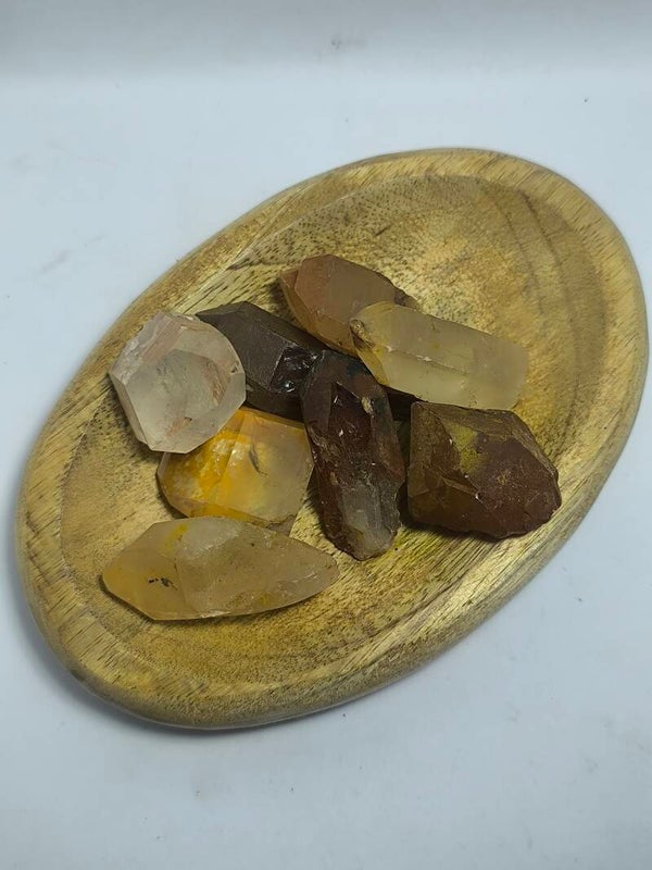 Quartz Mandarine (pointe brute)