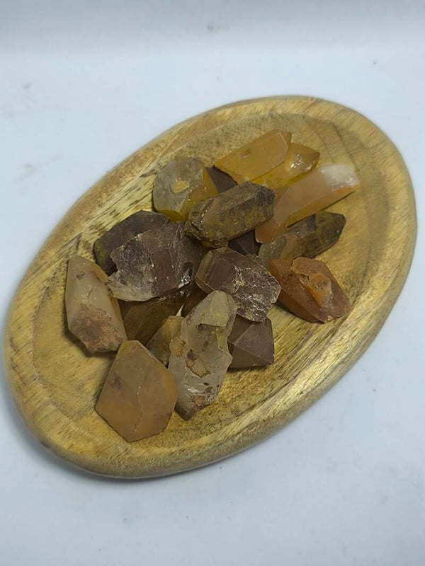 Quartz Mandarine (pointe brute)