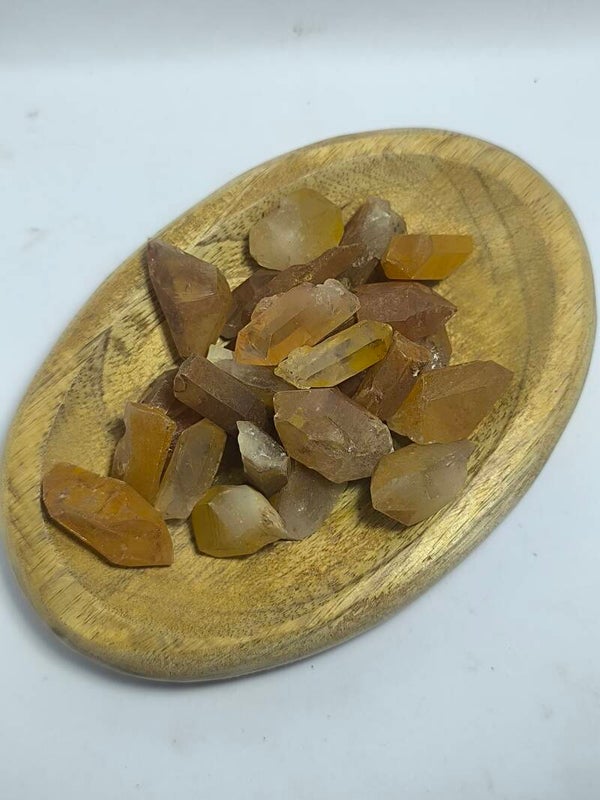 Quartz Mandarine (pointe brute)