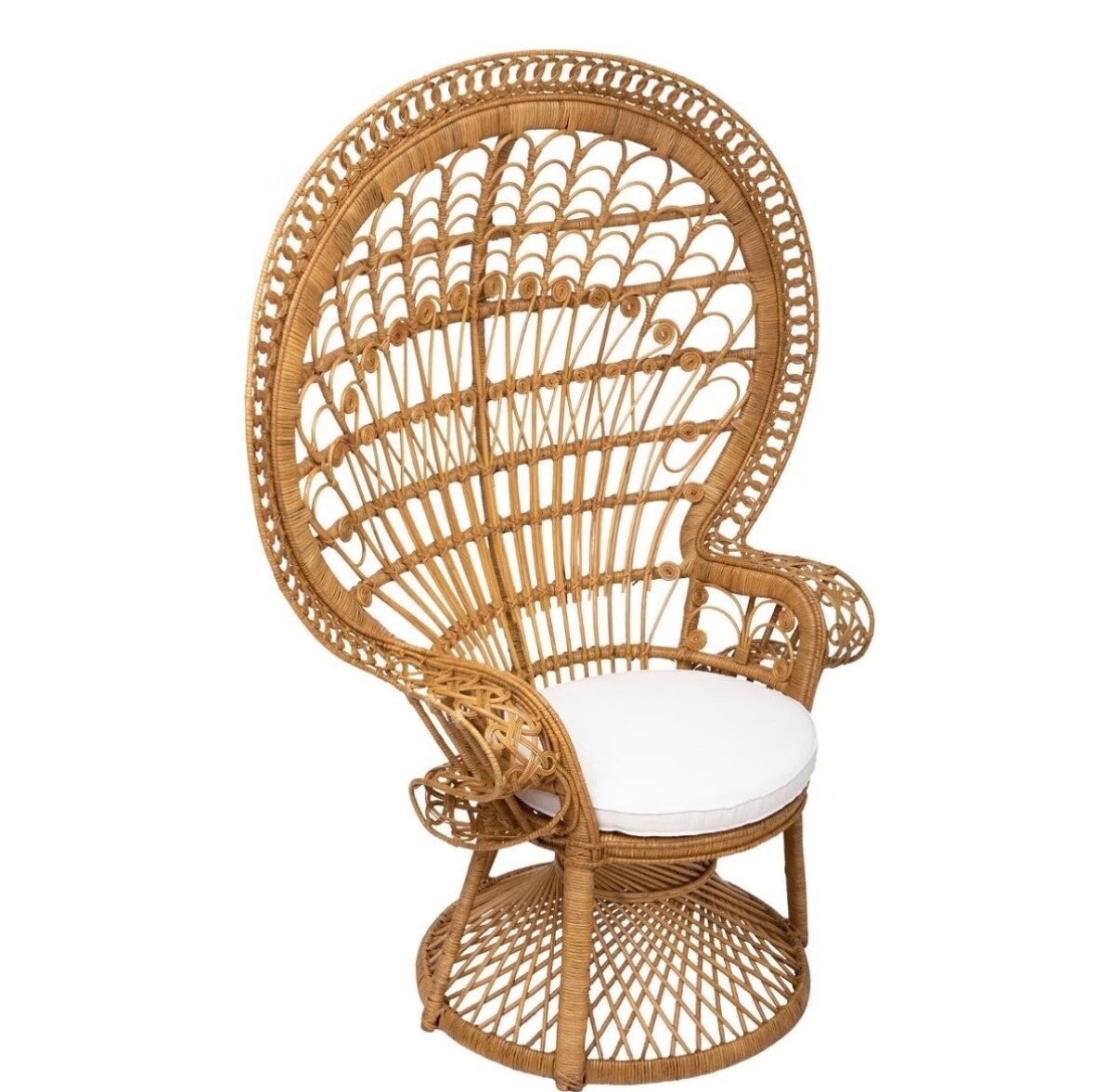 Fauteuil de cérémonie en rotin