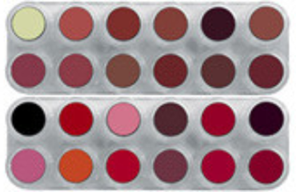 Grimas Lipstick (Pure) Pallet (LK (LB+LF))