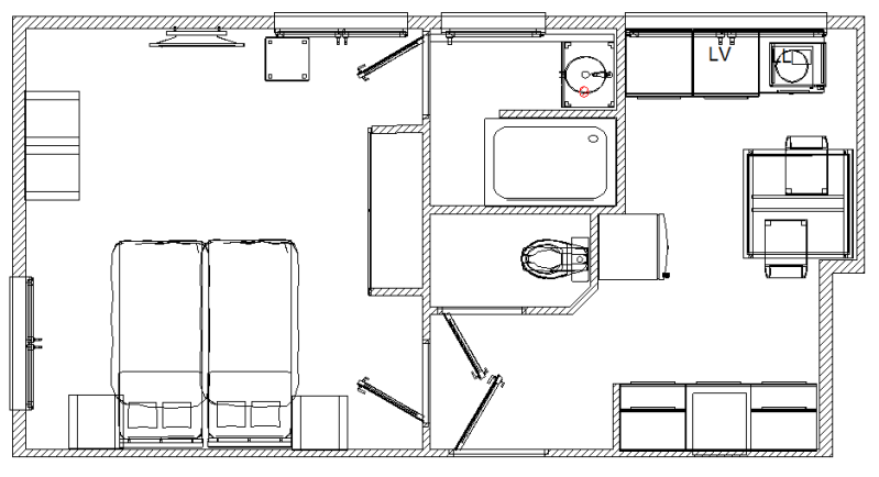 Plan meublé Sweety 2