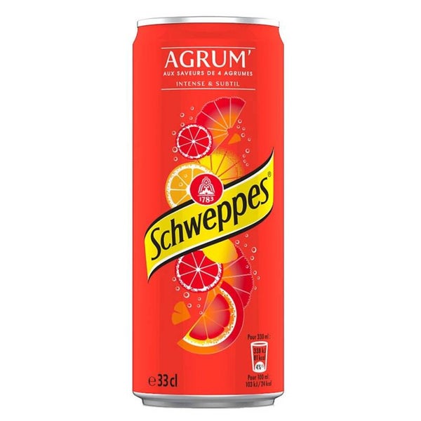 SCHWEPPES AGRUM 33ML X 24