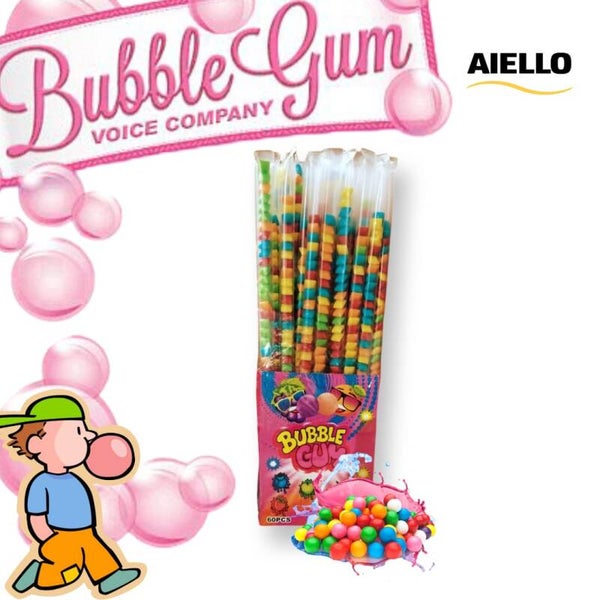 BUBBLE GUM AIELLO 10GR X 60