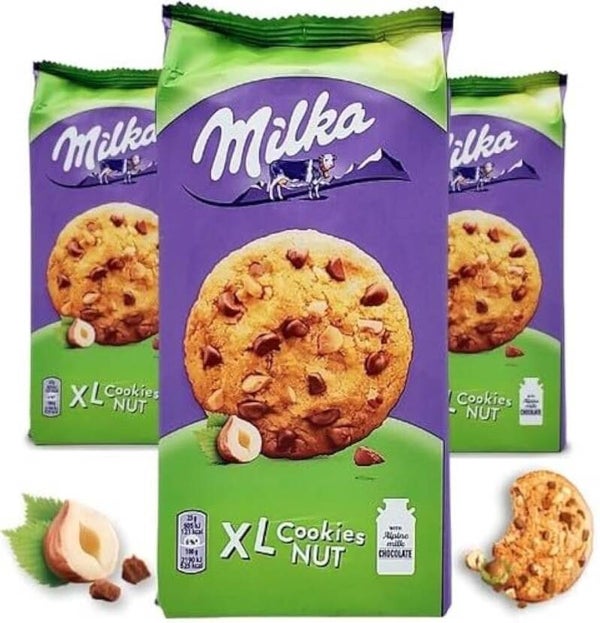 MILKA COOKIES NUT 184GR