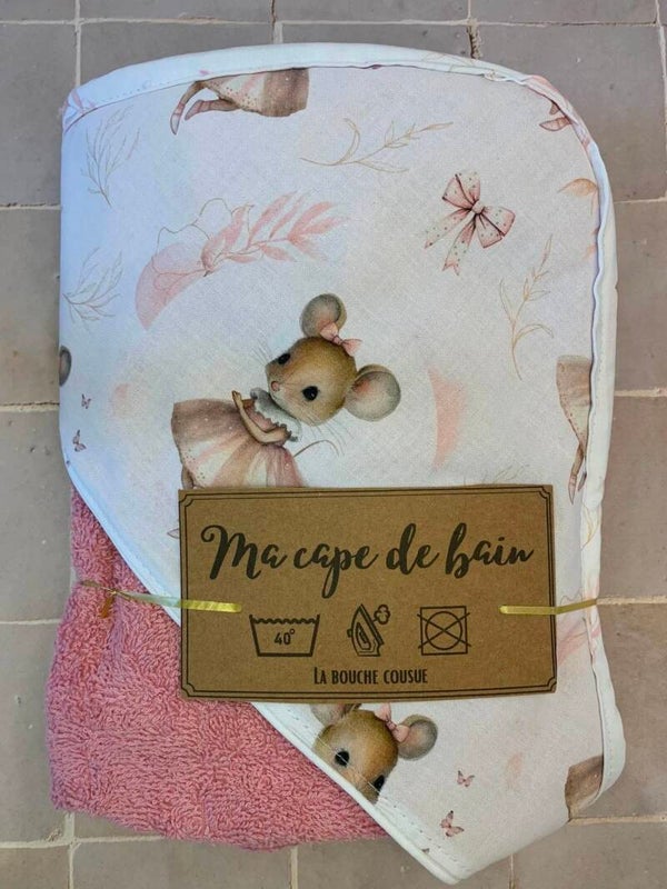 Cape de bain souricette 🎀