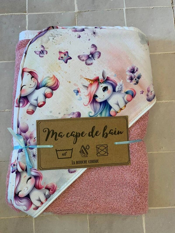 Cape de bain licorne 🦄