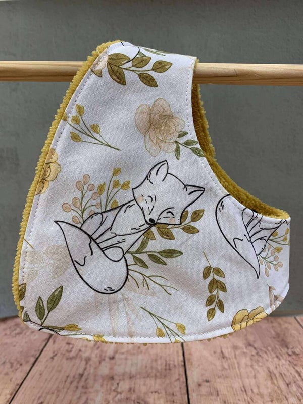 Bavoir bandana renards