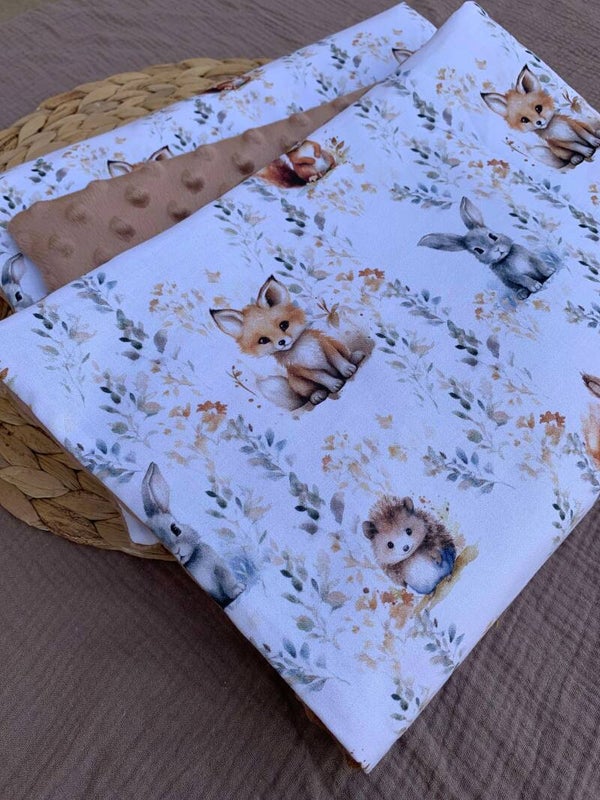Couverture douce forêt 🦔🦊