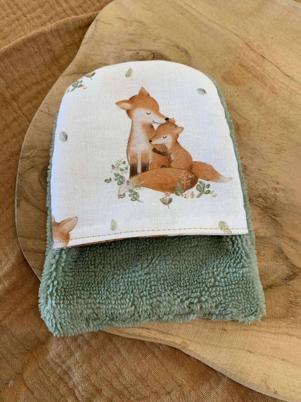 Gant de toilette duo de renards 🦊🧡