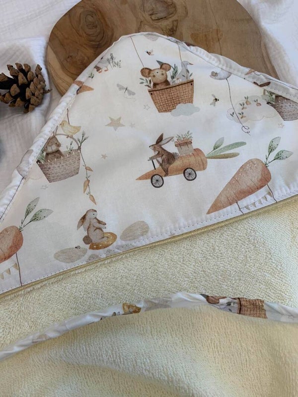 Cape de bain lapin carotte 🥕