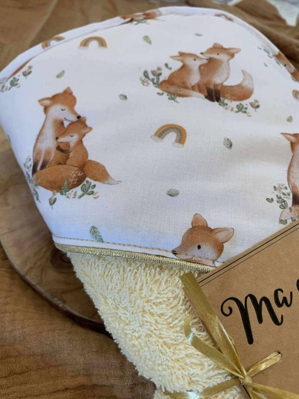 Cape de bain duo de renard 🦊 💛