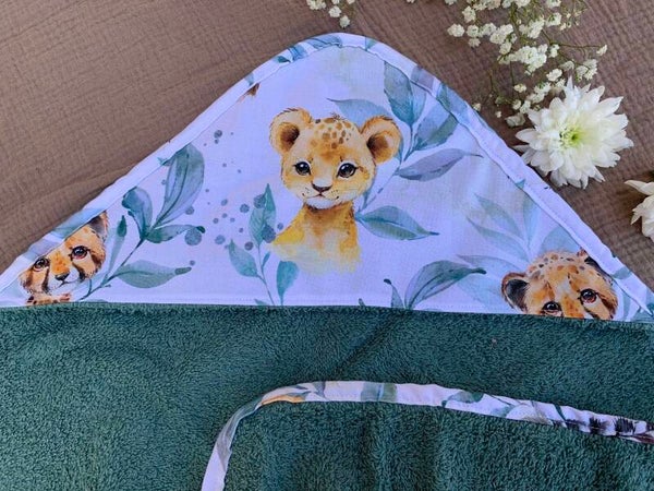 Cape de bain savane bleue 🦁🩵