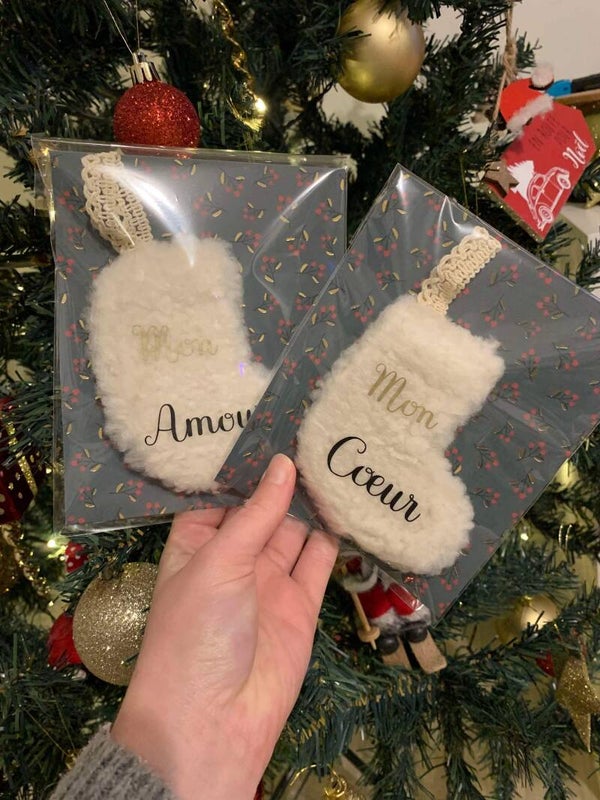 Mini chaussette à suspendre en stock