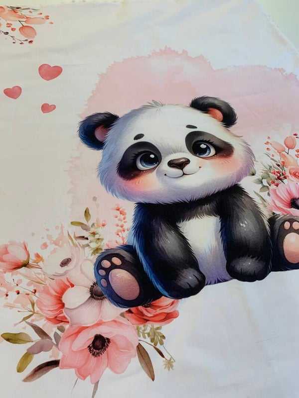 Couverture panda rose 🌸