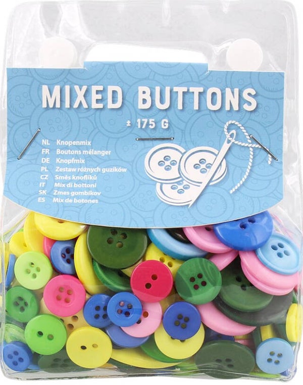 Knopen mix multicolor 