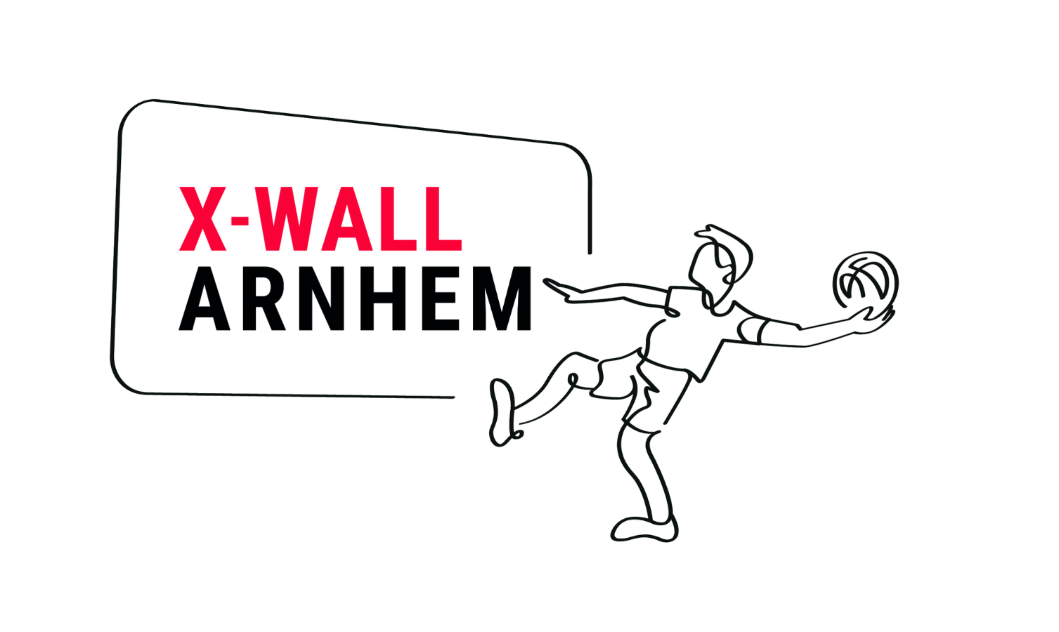 Logo van X-wall, onderdeel van Olympus Sport Arnhem. De Grote Koppel, Olympus 29 in Arnhem-Zuid. Summer sport camp in voor kinderen in Gelderland. Sport en spel plezier met kinderen tijdens de zomervakantie.  Professionele begeleiding extreme sporten 