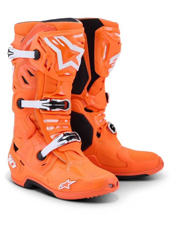 Alpinestars Tech 10 Vented Lila/Fluo (Keltainen/Pinkki)