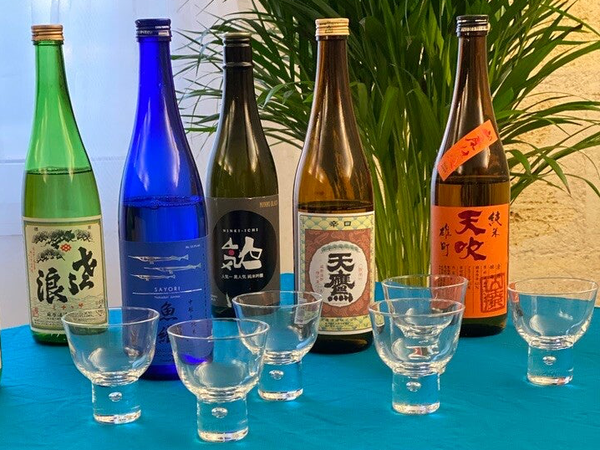 Dégustation 5 Sakés sur accompagnements