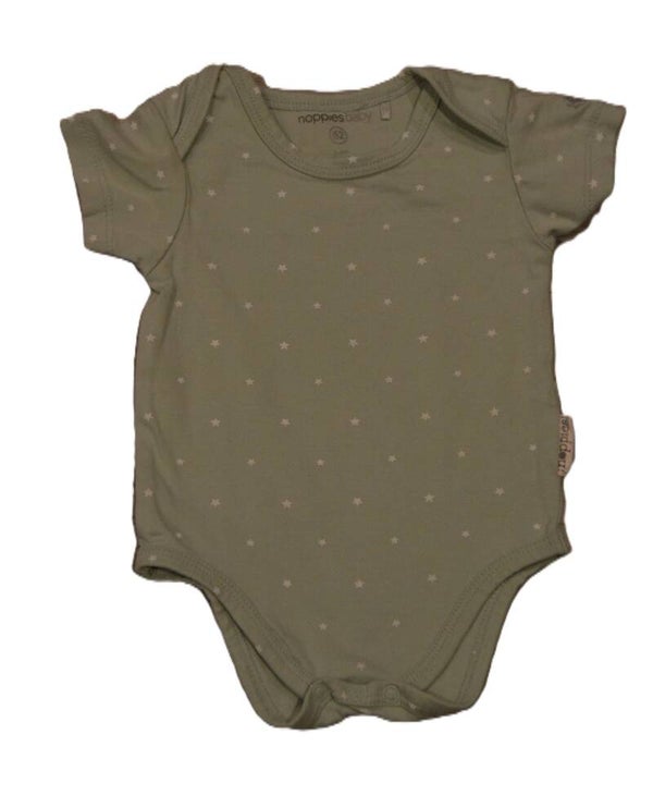 Noppies Lichtgroen rompertje met sterretjes