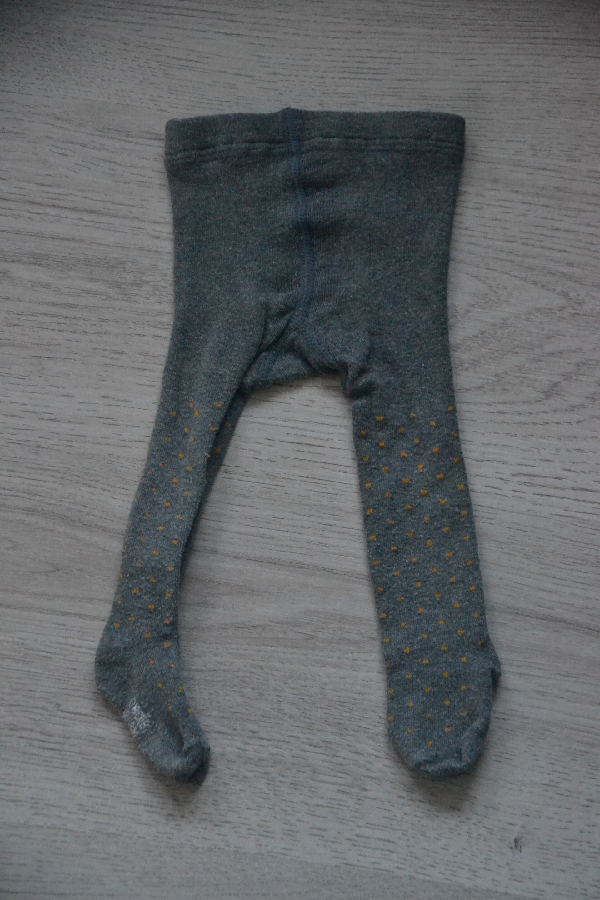 Obaïbi Donkergrijze maillot met gele stipjes