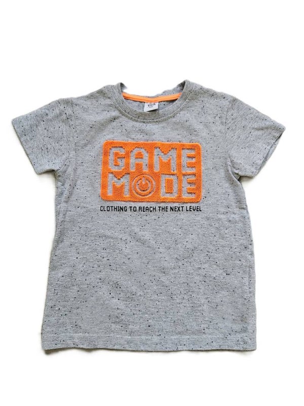 Kiki & Koko Grijs t-shirt "Game over"