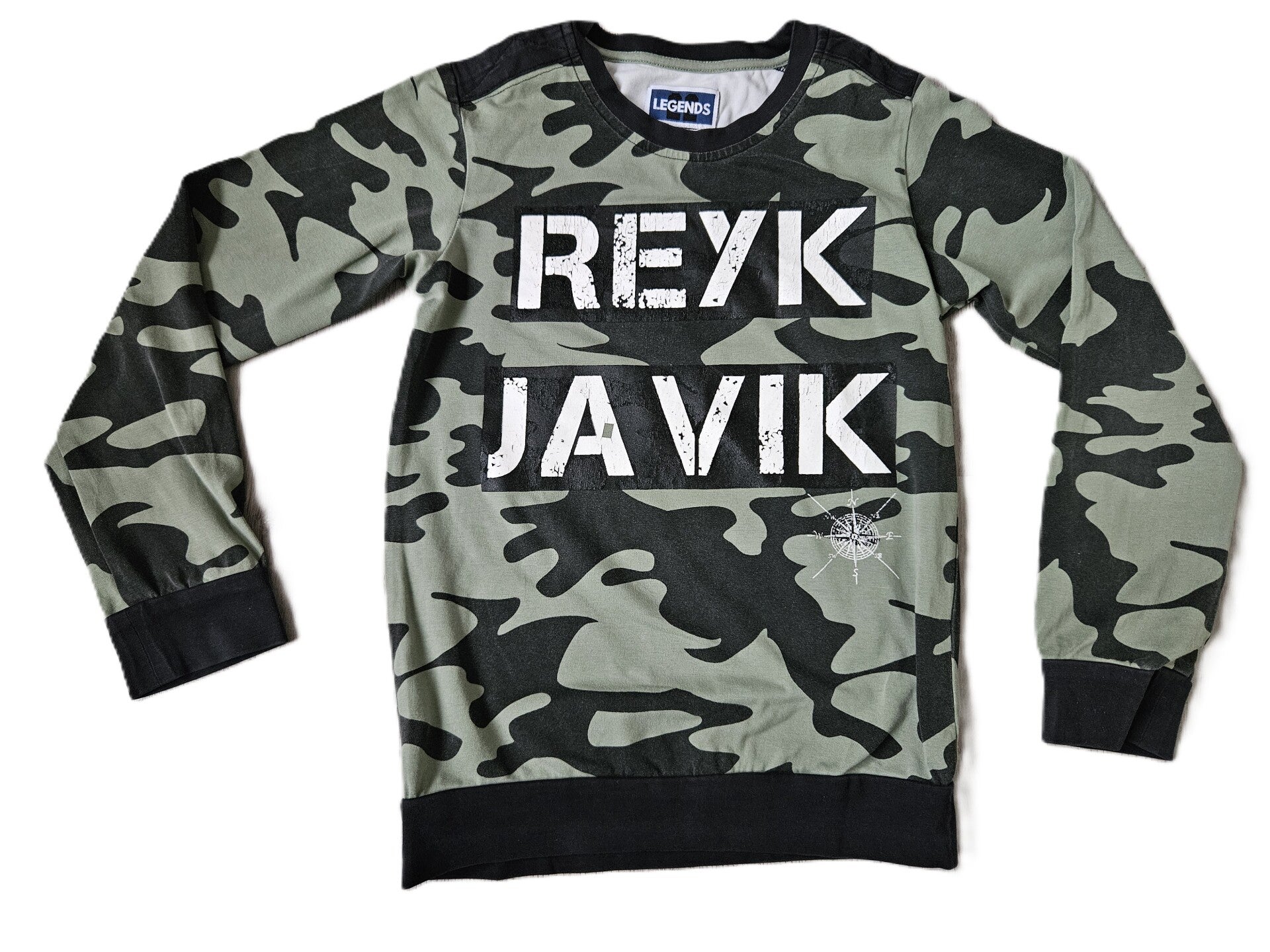 Legends22 Longsleeve met camouflageprint Reykjavik