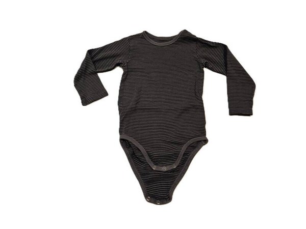 H&M Donkergrijs gestreepte romper
