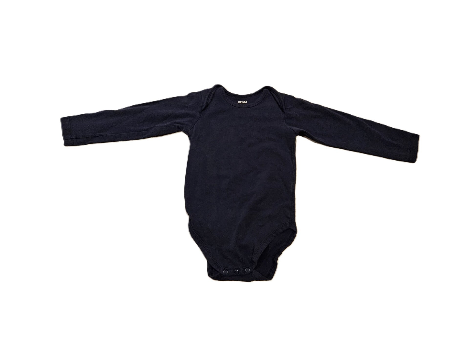Hema Donkerblauwe romper met lange mouw