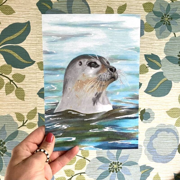 Print zeehond A5