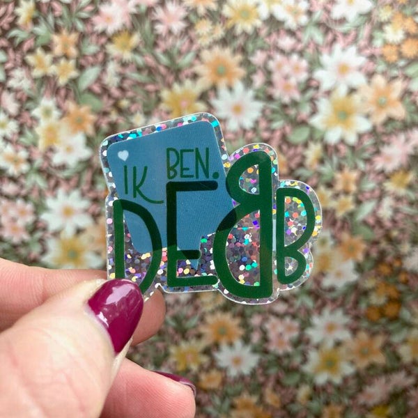 Sticker IkbenDeb glitter