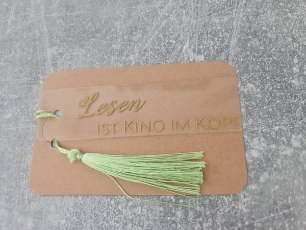 Lesezeichen "Lesen ist Kino im Kopf"