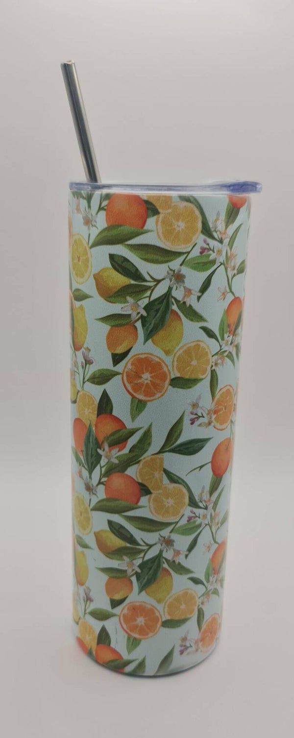 Thermo Trinkbecher Orange / Zitrone