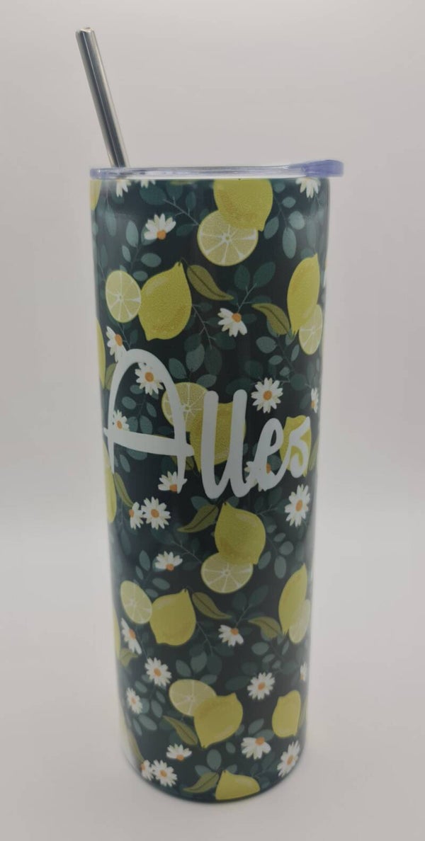 Thermo Trinkbecher Zitrone "Alles Gute"