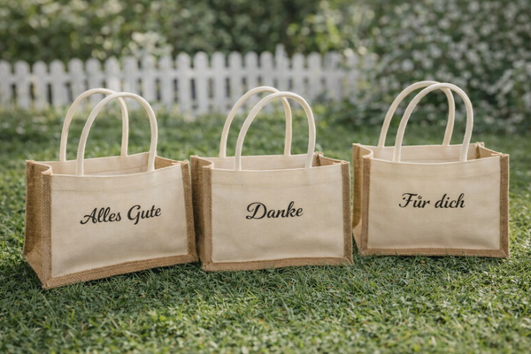 Jute Geschenktasche für nette Mitbringsel
