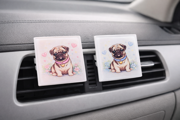 Mops Auto Duftstecker Eckig