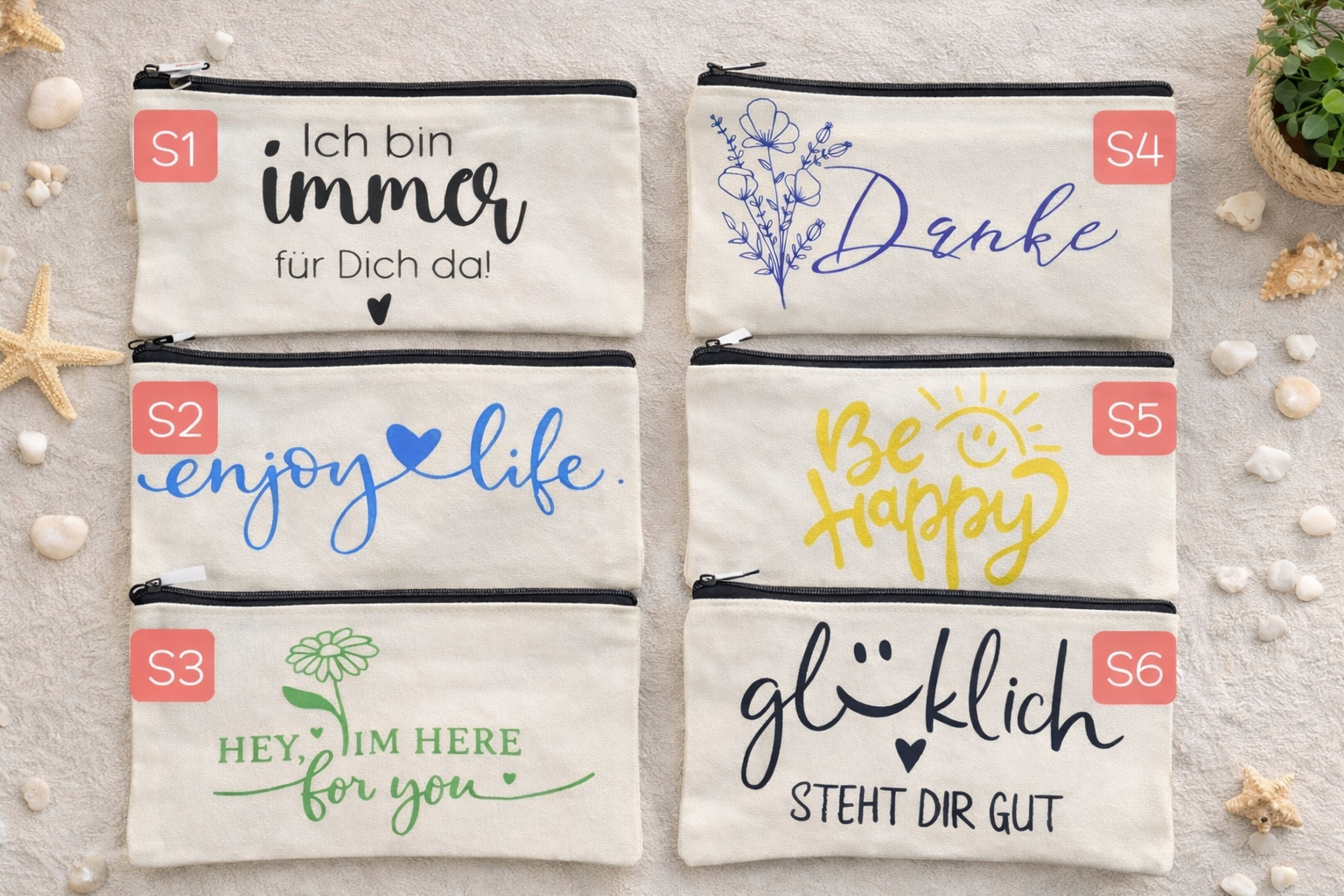 Tasche mit Reißverschluss