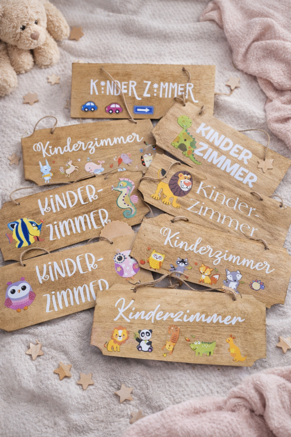 Holzschild "Kinderzimmer"