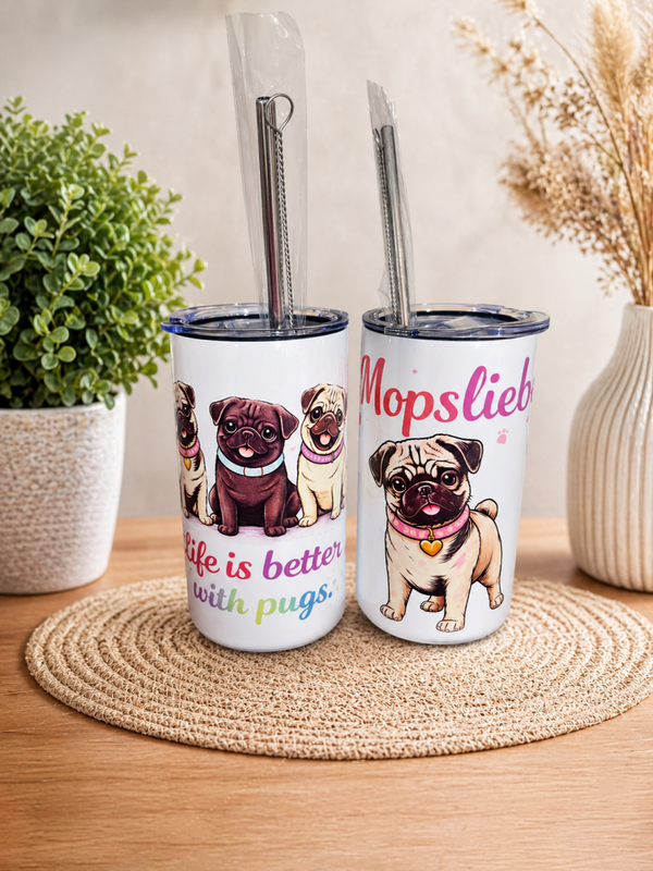 Mini Thermo Trinkbecher Mopsliebe