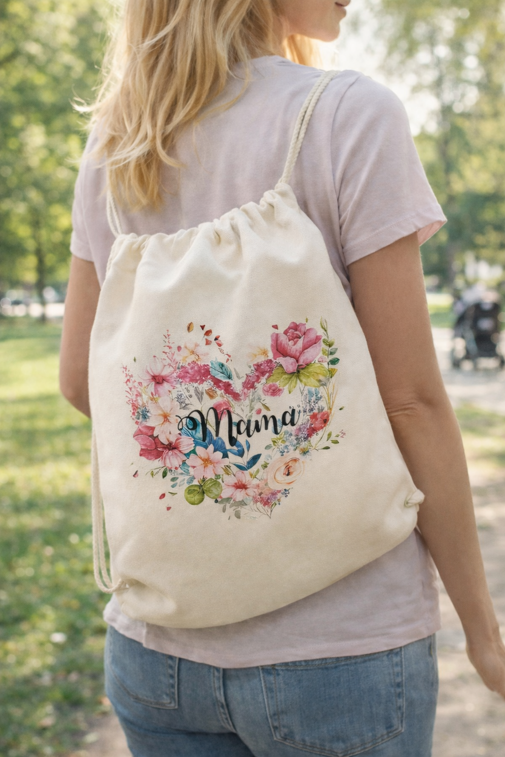 Kordelzug Rucksack "Mama"