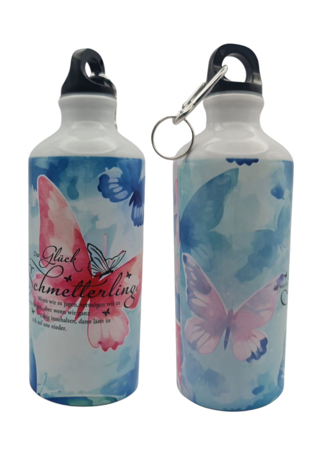 Alu Trinkflasche Schmetterling