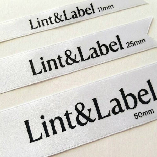 Personaliseerbaar lint in Coconut White