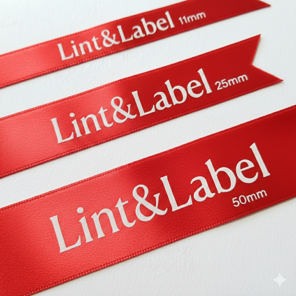 Personaliseerbaar lint in Valentine Red