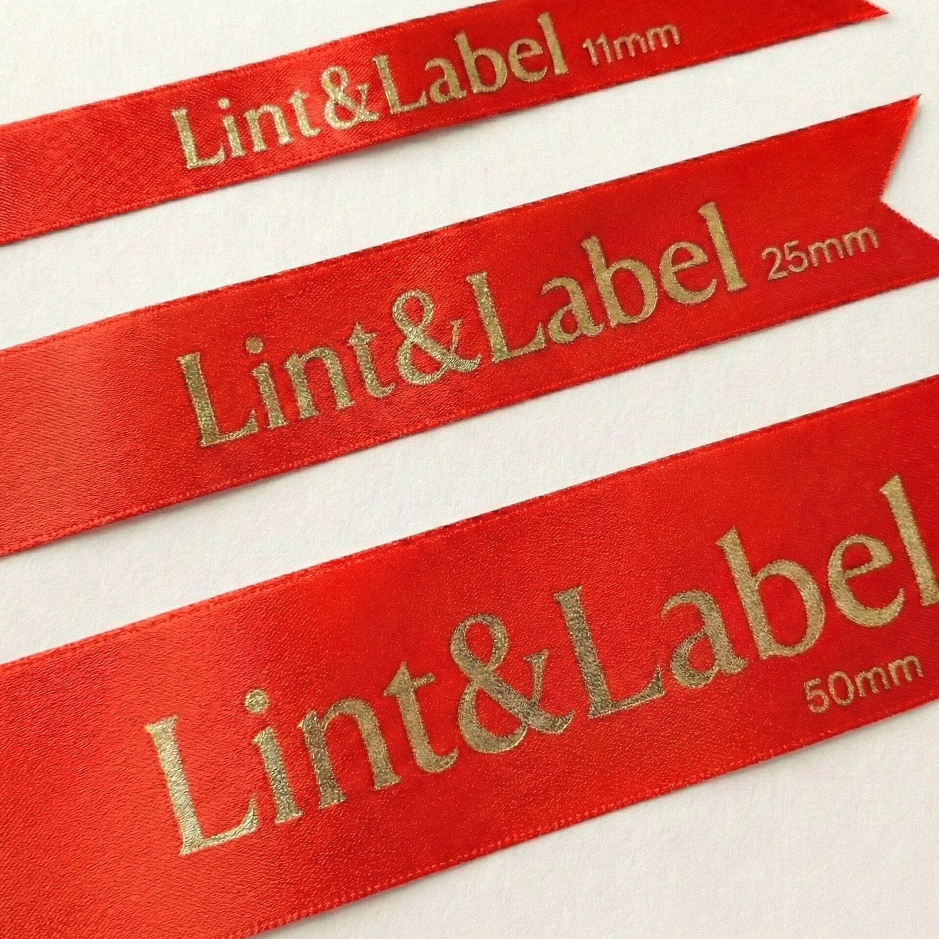 Personaliseerbaar lint in Chili Red