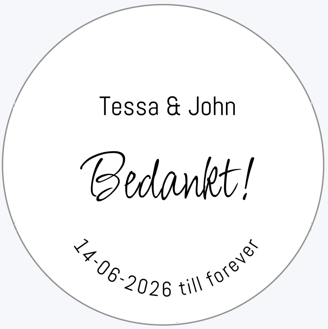 Gepersonaliseerde labels - Design 2