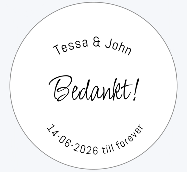 Gepersonaliseerde labels - Design 3