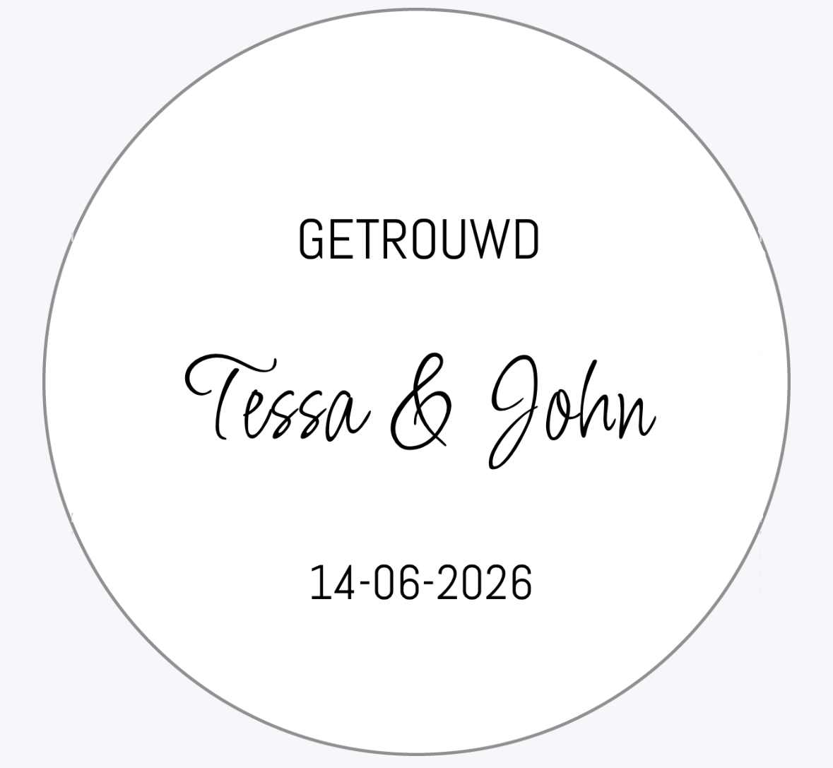 Gepersonaliseerde labels - Design 1